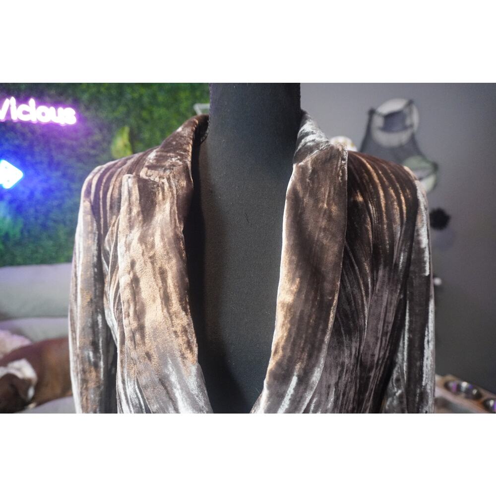H&M Velour Style Blazer size 2 - Picture 4 of 10